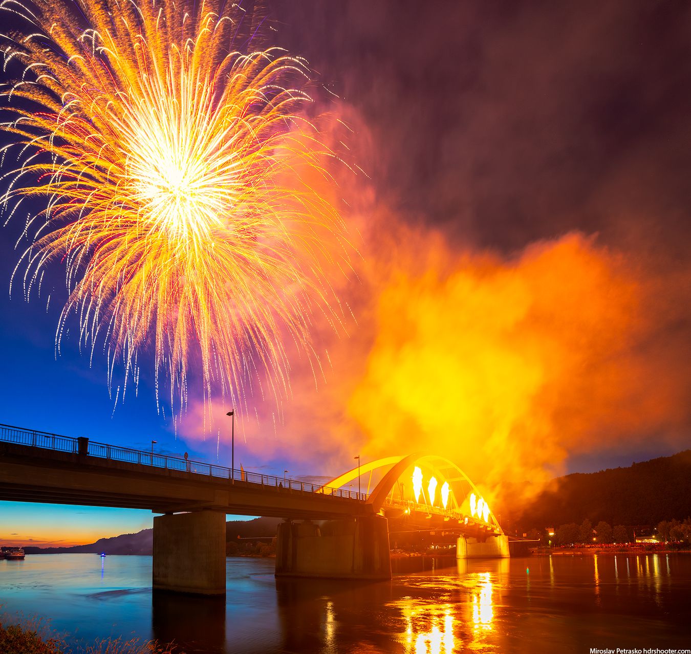 Flames over Danube, Vilshofen, Germany HDRshooter Flames over Danube, Vilshofen, Germany HDRshooter