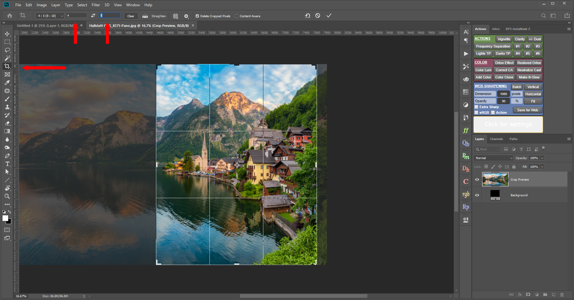 Cropping photos for Instagram HDRshooter